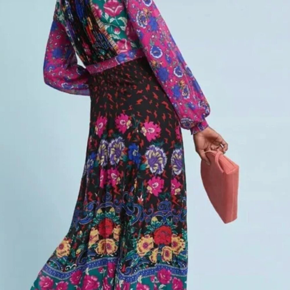 Anthropologie Moulinette Soeurs Emporia Maxi Dress Size 0 NWT - Picture 4 of 5
